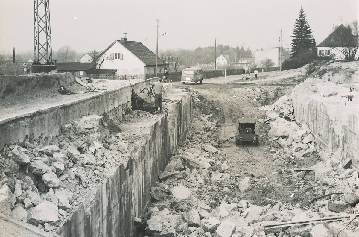 Bau Bahnunterführung