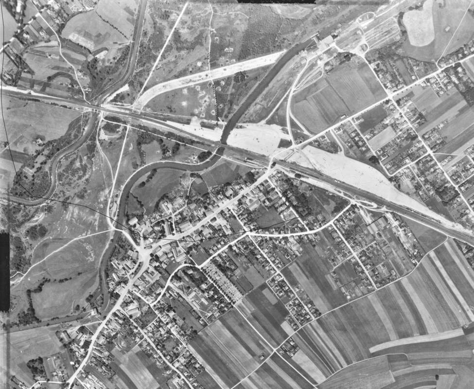Luftbild Olching 1946